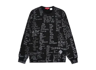 Supreme Gonz Poems Sweater "Black"