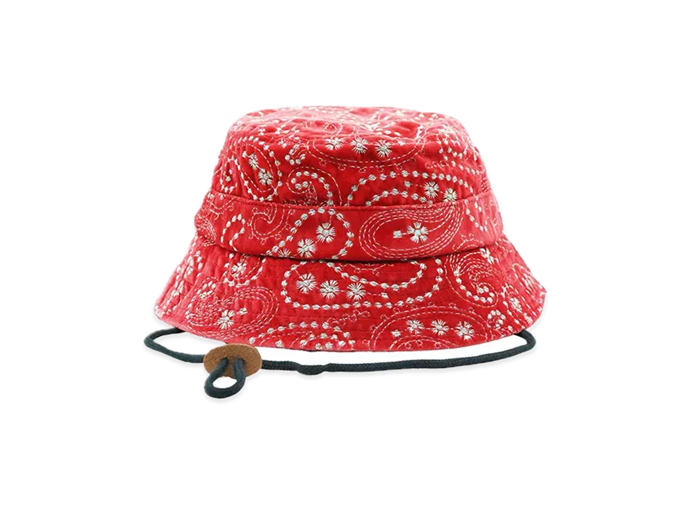 Supreme Velvet Paisley Boonie "Red"