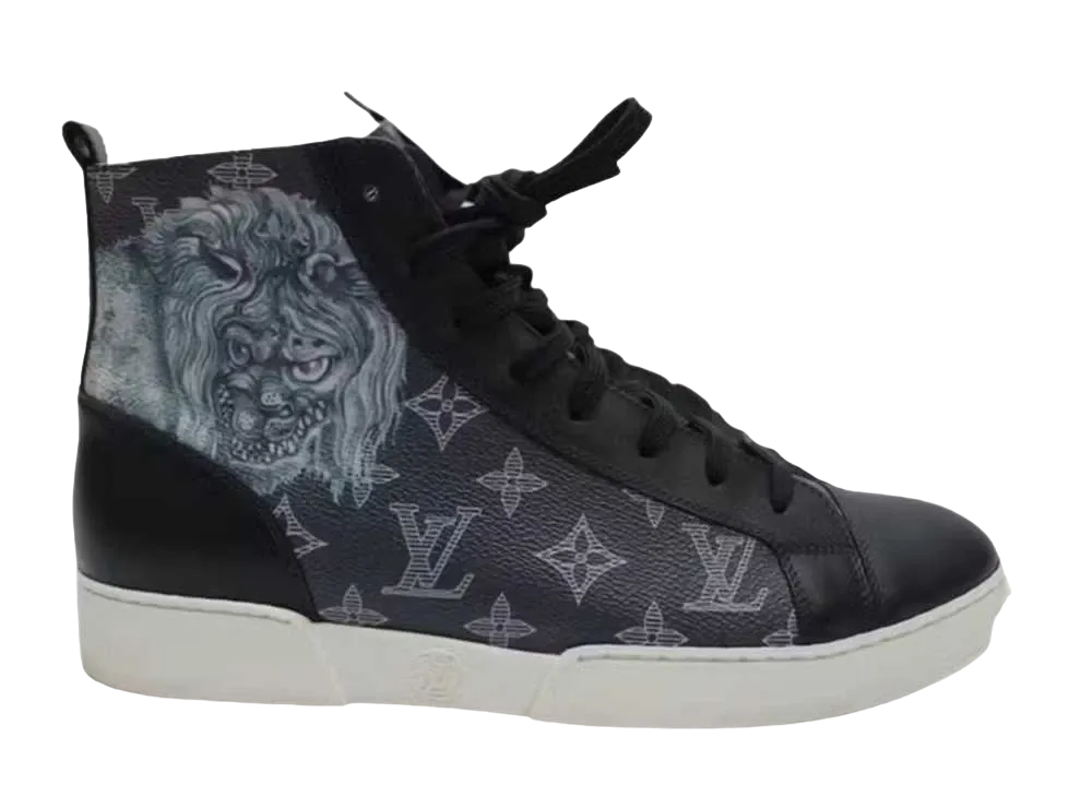 ルイヴィトン ハイカット スニーカー チャップマン ブラザーズ "ネイビー"