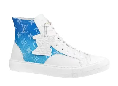 Louis Vuitton Tattoo Sneaker Boot "Blanc/Azur Blue"