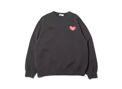 Coca-Cola x atmos Crew Neck Sweatshirts "Light Black"