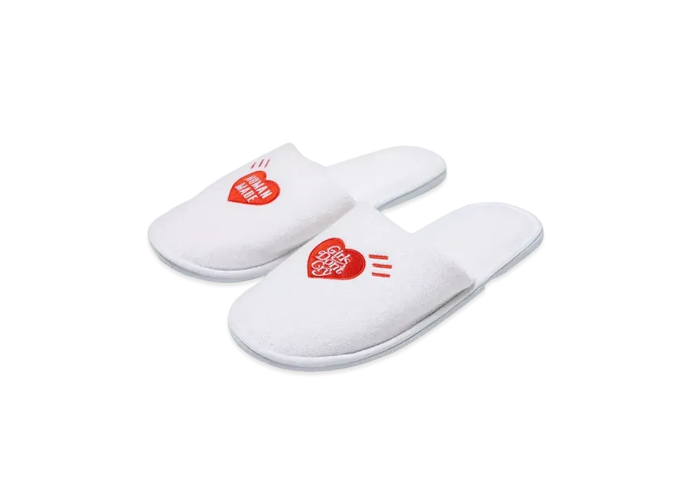 HUMAN MADE x Girls Don'T Cry Room Slippers "White" / VERDY