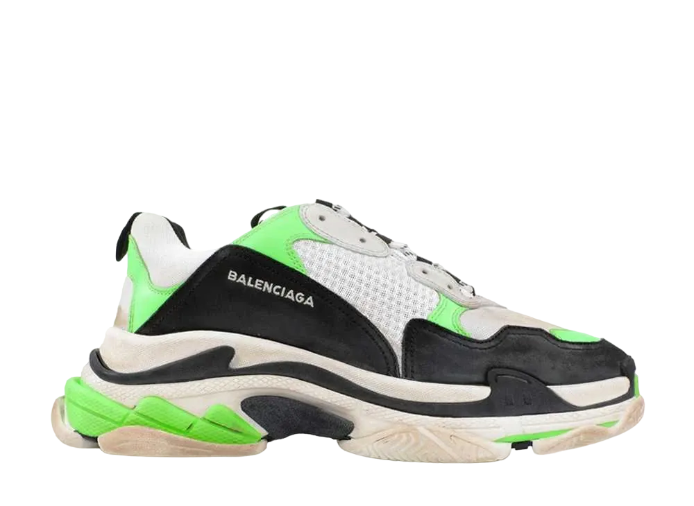 ミスターポーター × バレンシアガ トリプルS スニーカー  "ネオングリーン/ブラック/ホワイト" (2018)