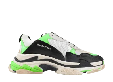 ミスターポーター × バレンシアガ トリプルS スニーカー  "ネオングリーン/ブラック/ホワイト" (2018)