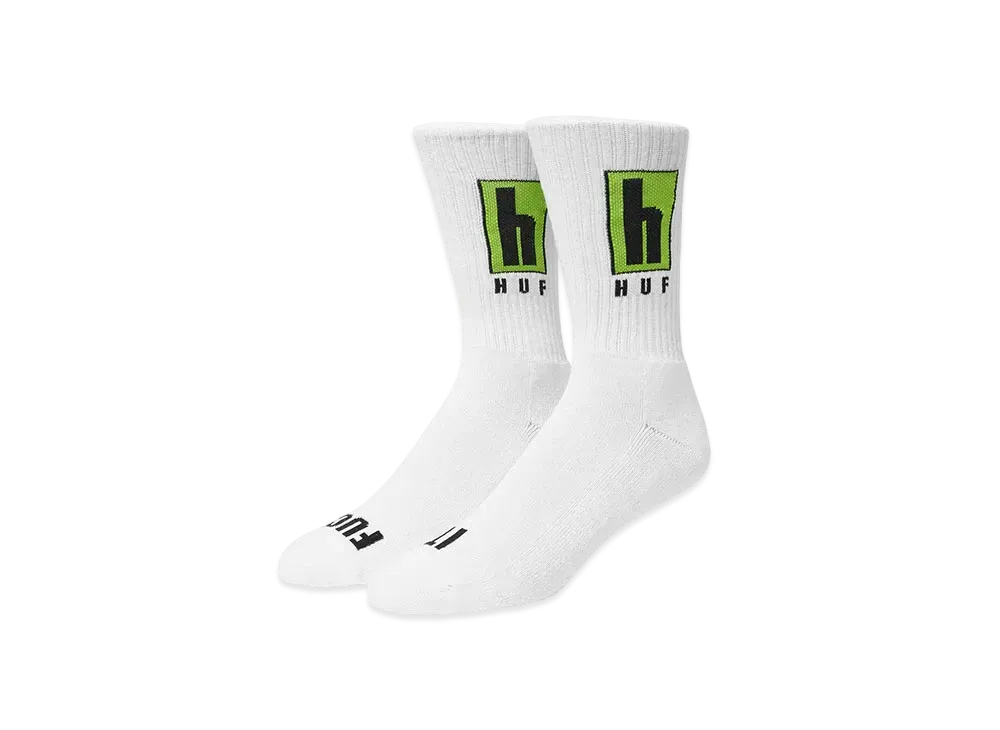 HUF Roads Crew Socks "White"