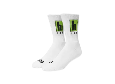 HUF Roads Crew Socks "White"