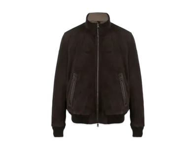 MONCLER Fayal Suede Down Jacket "Dark Brown"