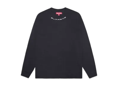 Supreme Collar Logo L/S Top "Black"