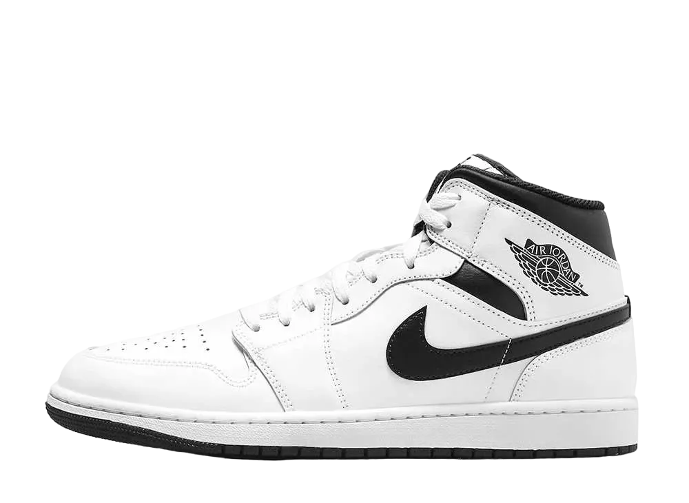Nike Air Jordan 1 Mid "White/Black"