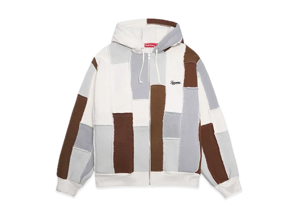 Supreme Faux Shearling Zip Up Hooded Sweatshirt 