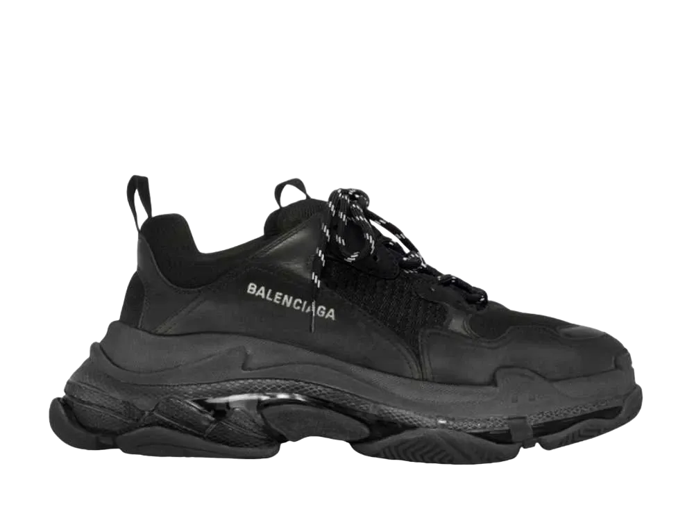 BALENCIAGA Triple S Clear Sole "Black"