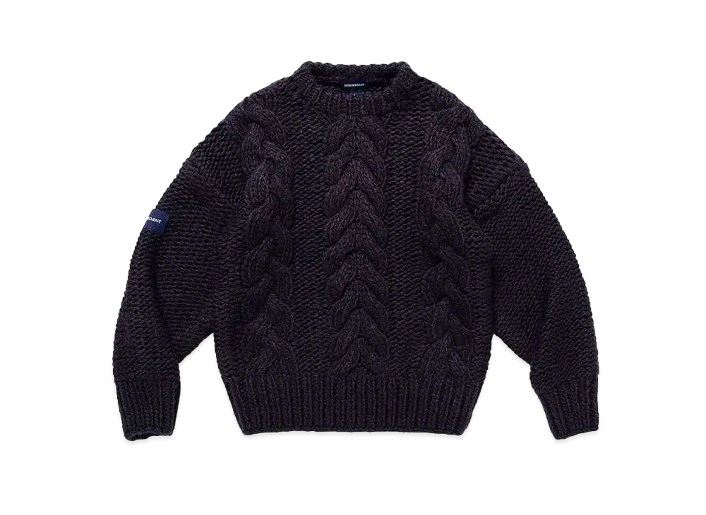 DESCENDANT Main Not Cable Knit "Navy"
