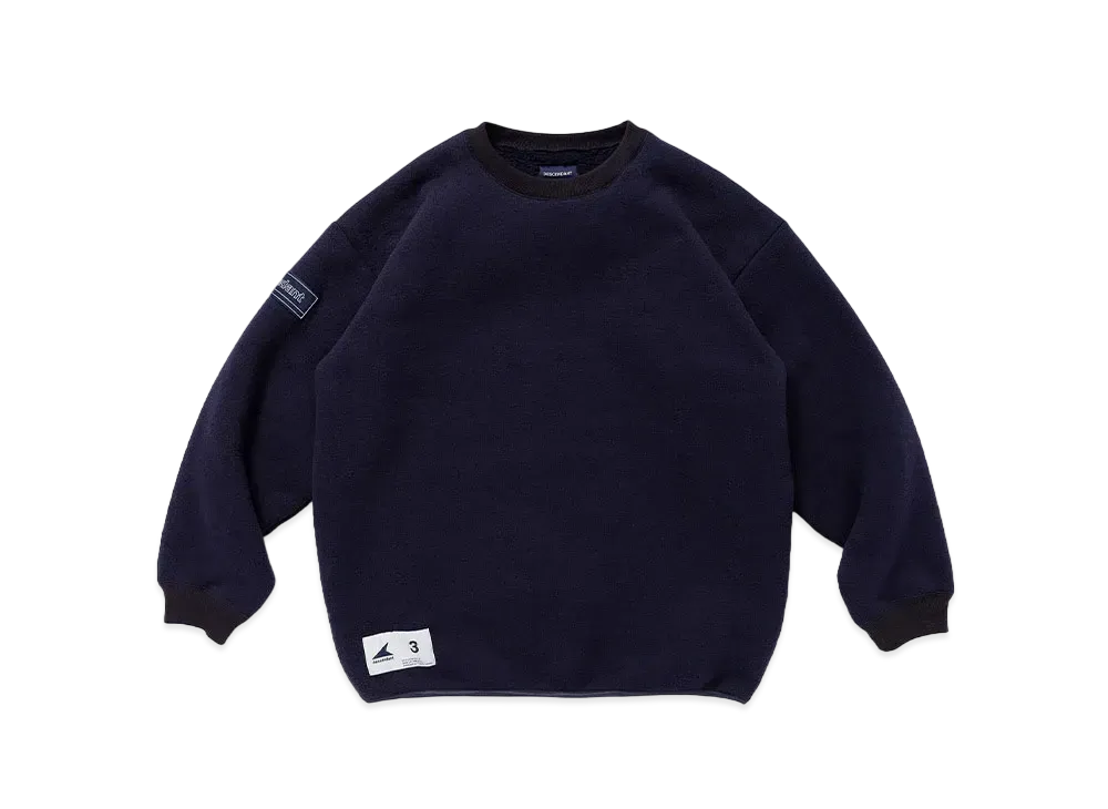 DESCENDANT Horizon Fleece Crew Neck "Navy"