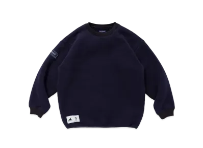 DESCENDANT Horizon Fleece Crew Neck "Navy"