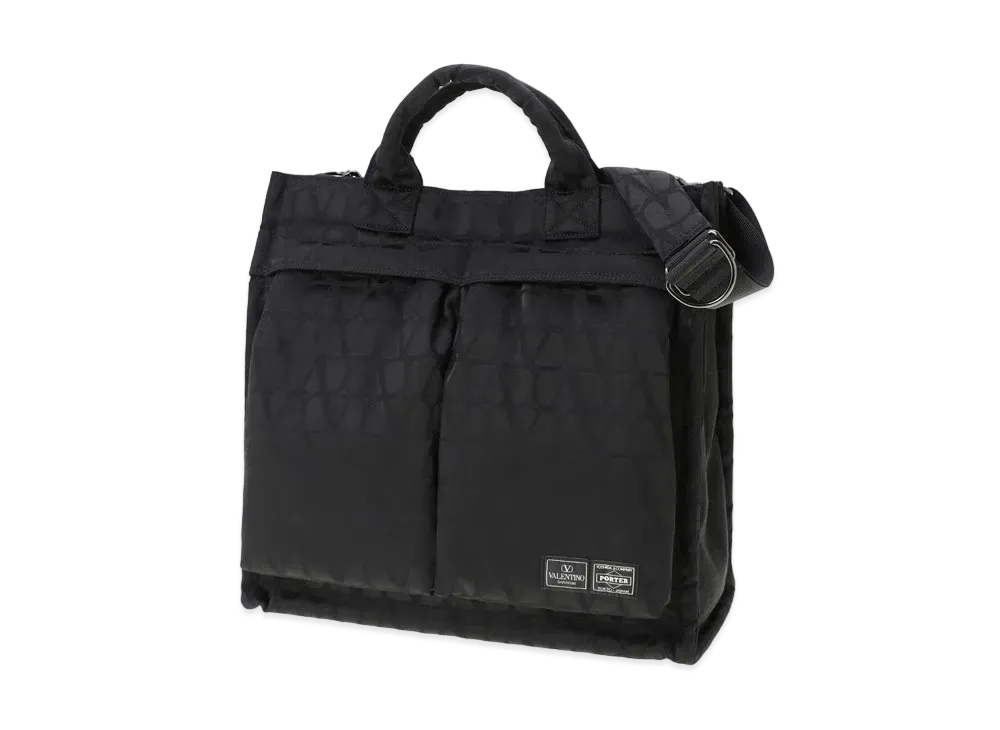 VALENTINO GARAVANI × PORTER Tote Bag "Black"