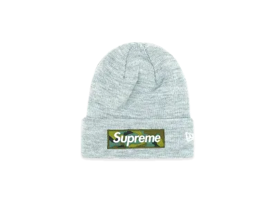 Supreme New Era Box Logo Beanie "Heather Grey" (23FW)