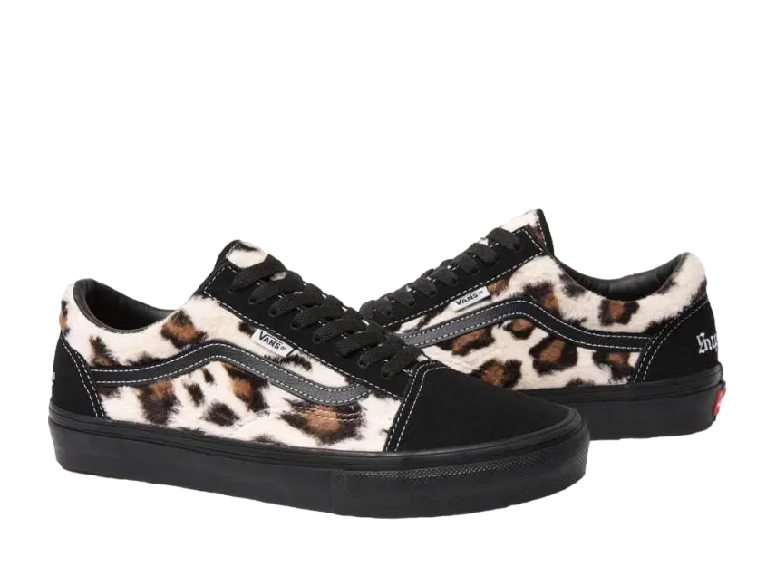 シュプリーム × バンズ レオパード オールドスクール "ブラック"