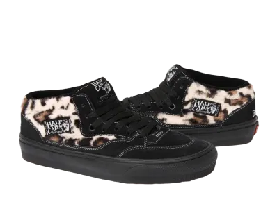 Supreme × Vans Leopard Half Cab "Black"