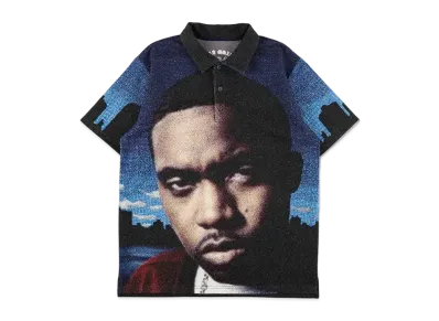 WIND AND SEA Nas Graphic Shirt S/S "Blue"