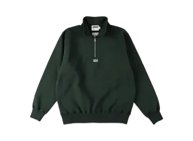 WIND AND SEA x Red Wood Classics Spirit Bear Half Zip "Park Green"