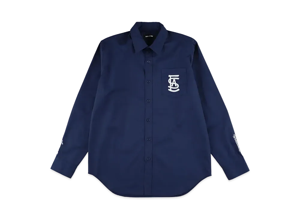 WIND AND SEA SDCL (WDS) Broad Shirt "Navy"