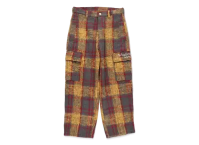 WIND AND SEA Shaggy Plaid Cargo PT "Amber"