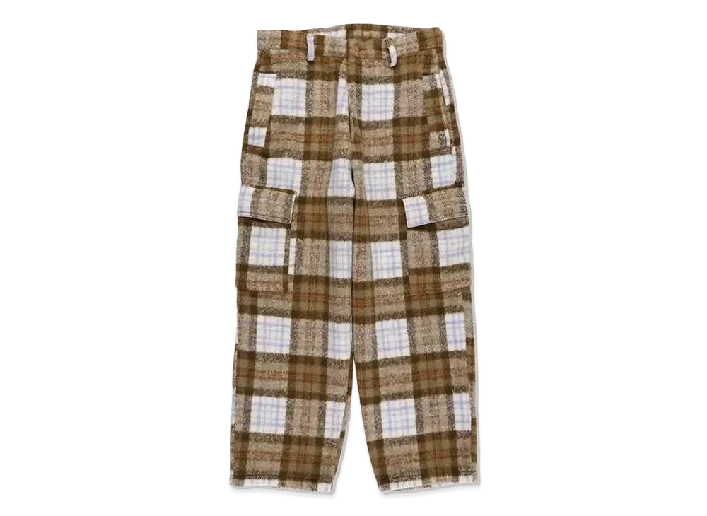 WIND AND SEA Shaggy Plaid Cargo PT "Biscuit"