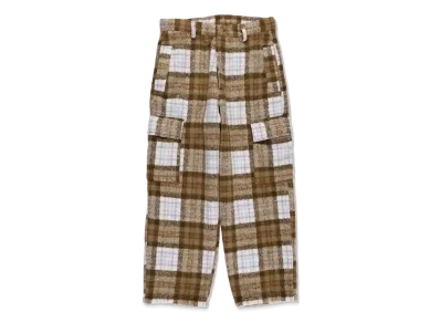 WIND AND SEA Shaggy Plaid Cargo PT "Biscuit"