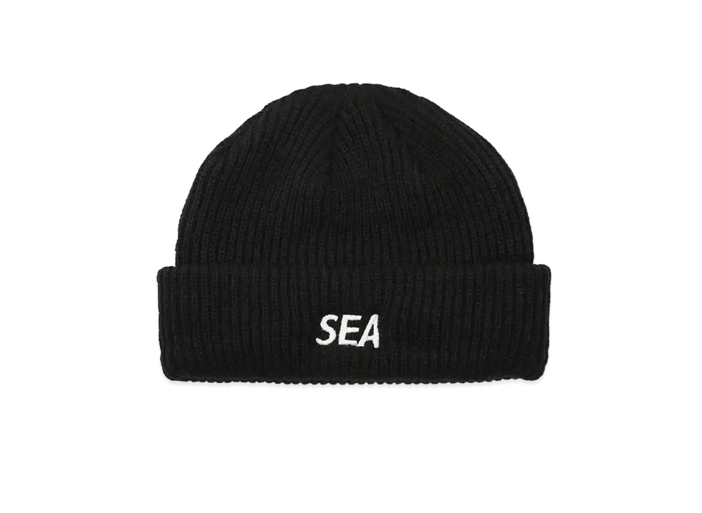 WIND AND SEA Sea Knit Cap "Black"
