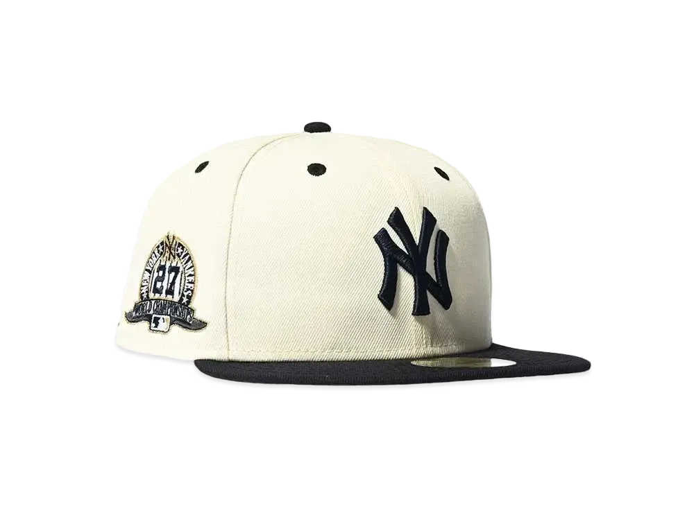 NEW ERA NEW YORK YANKEES 59FIFTY - WS 27th CHAMPION "CHROME/NAVY"