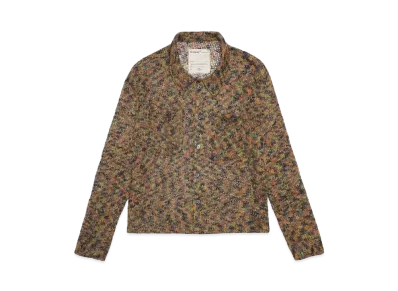 PLATEAU STUDIO type p wool knit shirt "MIX"