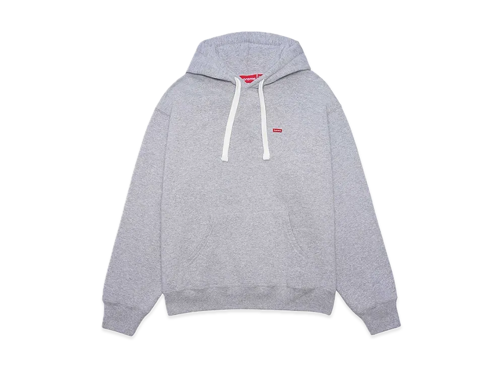 シュプリーム スモールボックス ドローコード フーディー スウェットシャツ "ヘザー グレー"
