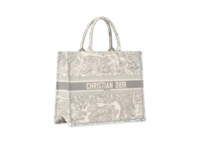 Dior Medium Dior Book Tote "Gray"