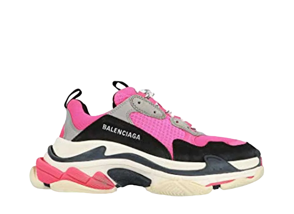 バレンシアガ ウィメンズ トリプルS スニーカー "ネオンピンク"