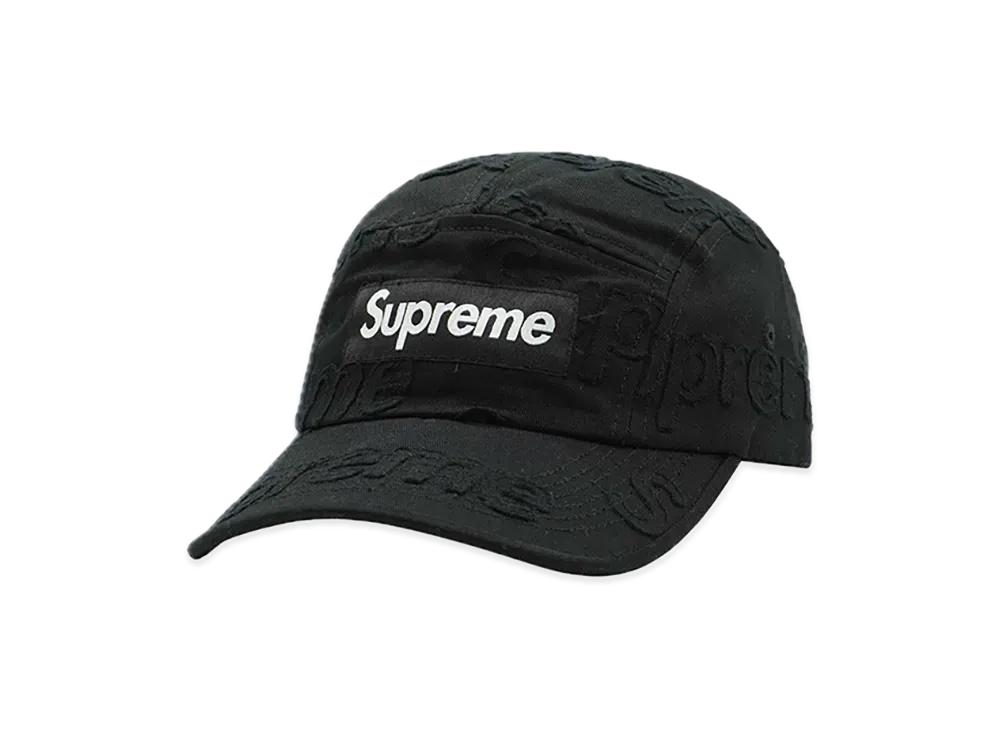 Supreme Lasered Twill Camp Cap "Black"