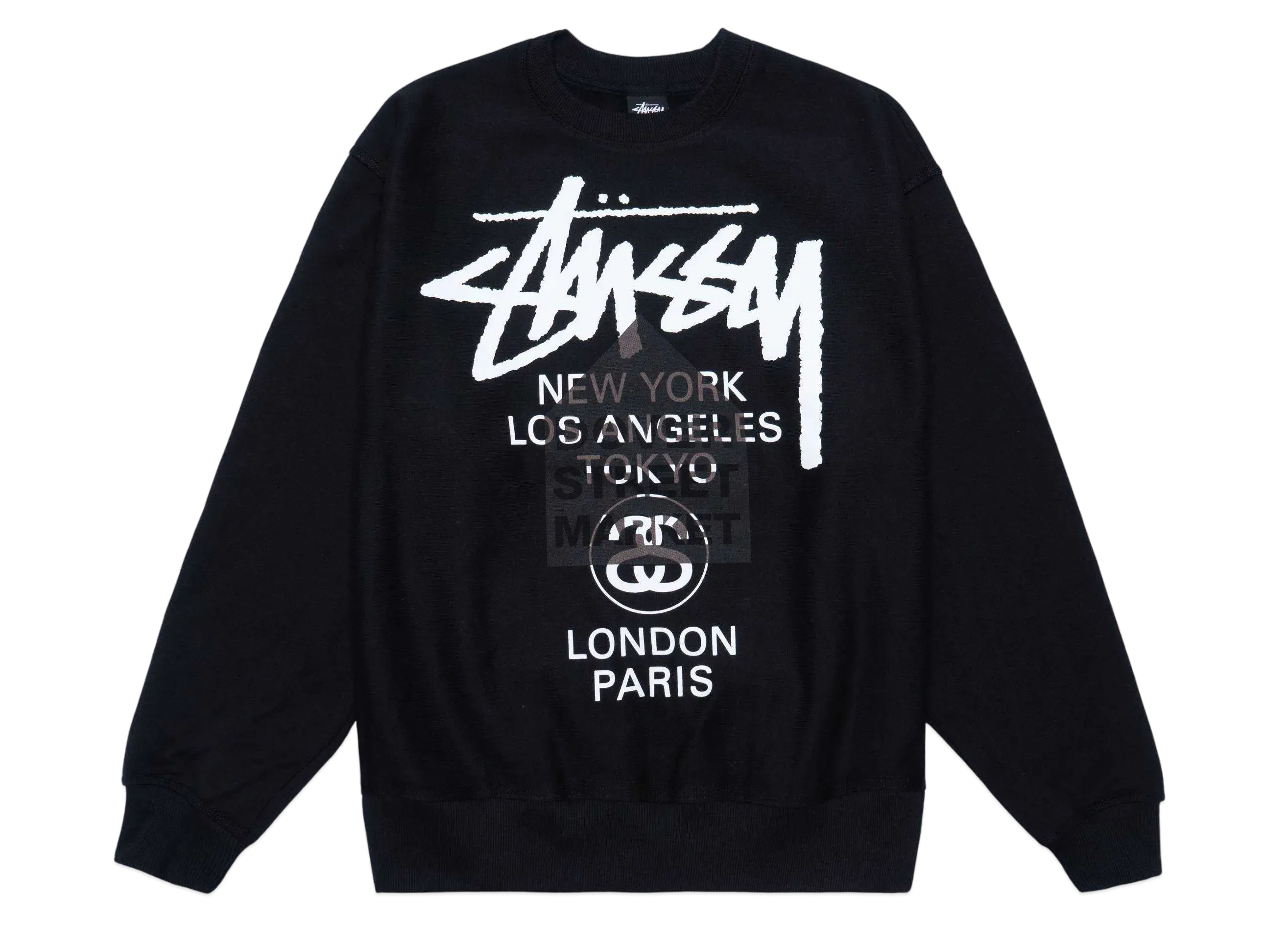 Stussy DSM WORLD TOUR CREW "Black"