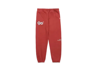 9090 90 Logo Sweat Pants "Red"