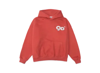9090 90 Logo Hoodie "Red"