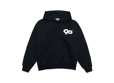 9090 90 Logo Hoodie "Black Pink"