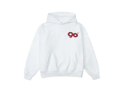 9090 90 Logo Check Hoodie "Oatmeal"