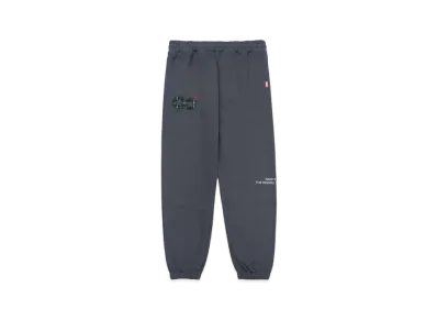 9090 90 Logo Check Sweat Pants "Charcoal Black"