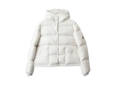 MONCLER Ebre Short Down Jacket "White"