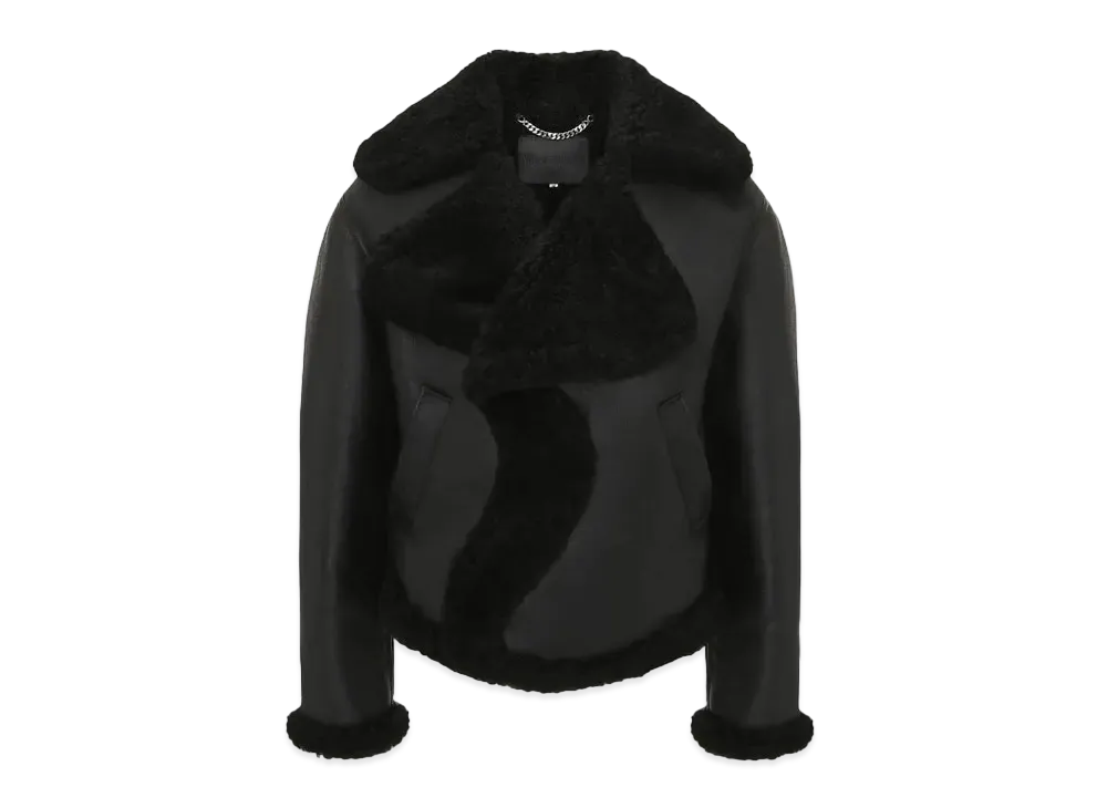 JW ANDERSON Wavy Aviator Jacket "Black"