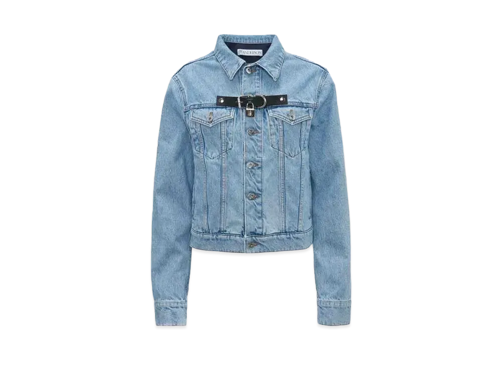JW ANDERSON Padlock Strap Trucker Jacket "Light Blue"