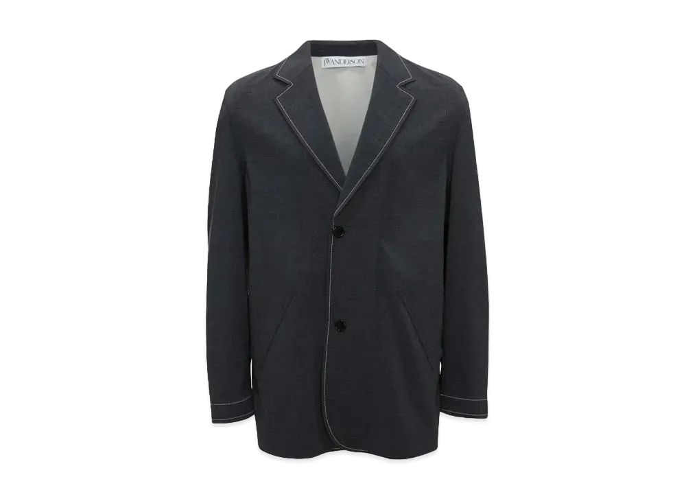 JW ANDERSON Reversible Single-Breasted Blazer "Black"
