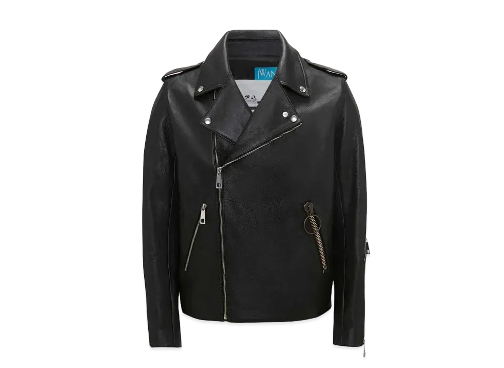 JW ANDERSON x A.P.C. J- Blouson Morgan - Leather Biker Jacket "Black"