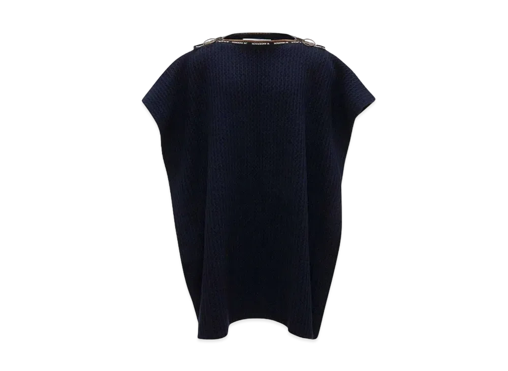 JW ANDERSON x A.P.C. - Poncho Swann - Wool Poncho "Dark Navy"