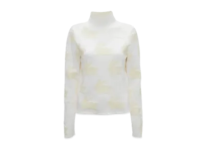 JW ANDERSON All Over Bunny Turtleneck Jumper "White/Ivory"