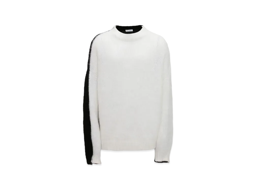 JW ANDERSON Coulor BlookCrewneck Jumper "White/Black"