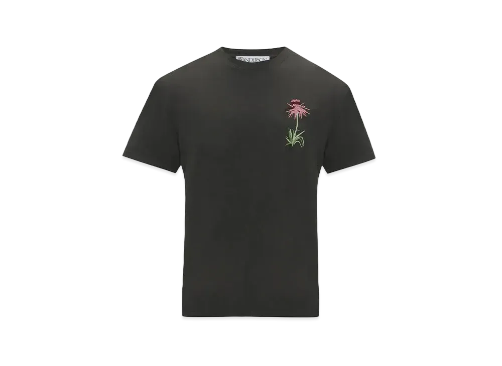 JW ANDERSON Embroidered T-Shirt - Pol Anglada Artwork "Black"